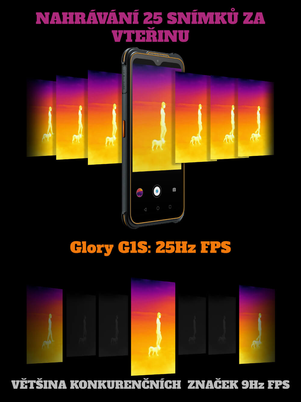 AGM Glory G1S termokamera fps